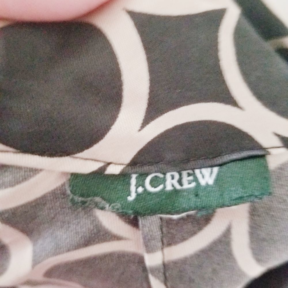 J. Crew 100% silk big rings rollover dress - Picture 4 of 7